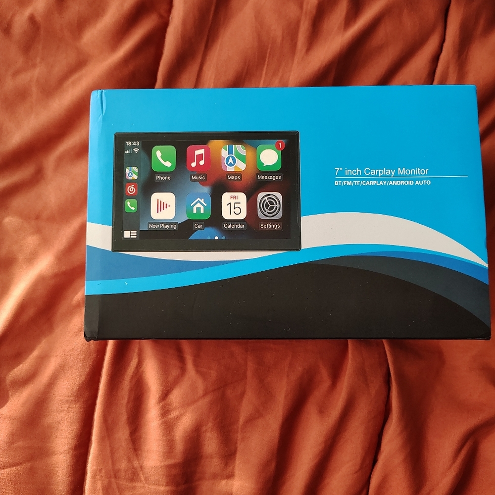 Source Unknown 7-Inch Carplay Monitor - Blue and Black